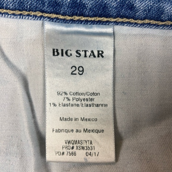 Vervet Blue Size 26 High Rise Straight Crop Raw Hem Stretch Jeans - Picture 8 of 11